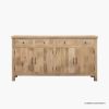 Picture of Racine Solid Wood Fluted Sideboard with Drawers