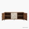 Picture of Topeka Abstract Front Distressed White Sideboard Buffet Cabinet