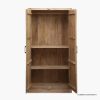 Picture of Greeley Boho Style Solid Wood Armoire with Hanging Rod