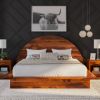 Picture of Delaware Arched Headboard Solid Wood Platform Bed Frame