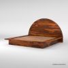 Picture of Delaware Arched Headboard Solid Wood Platform Bed Frame