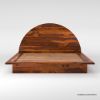 Picture of Delaware Arched Headboard Solid Wood Platform Bed Frame