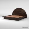 Picture of Delaware Arched Headboard Solid Wood Platform Bed Frame