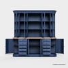 Picture of Peshtigo Oxford Blue 10 Drawers Large China Hutch