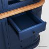 Picture of Peshtigo Oxford Blue 10 Drawers Large China Hutch
