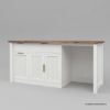 Picture of Abilene Fluted Black Buffet Sideboard with Pull Out Trash Bin Space
