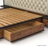 Picture of Amos Extended Curved Headboard Platform Bed Frame with Storage