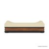 Picture of Amos Sleigh-Style Velvet Upholstered Bedroom Bench