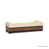 Picture of Amos Sleigh-Style Velvet Upholstered Bedroom Bench