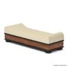 Picture of Amos Sleigh-Style Velvet Upholstered Bedroom Bench