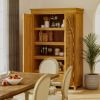Picture of Rochester Hand Carved Arched Door White Pantry Cabinet