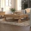 Picture of Largo Rustic Farmhouse Square Coffee Table with Storage