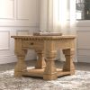 Picture of Largo Rustic Farmhouse Square End Table with Drawer