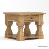 Picture of Largo Rustic Farmhouse Square End Table with Drawer