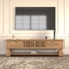 Picture of Largo Rustic Farmhouse TV Media Console Cabinet