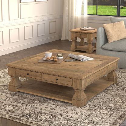 Picture of Largo Rustic Farmhouse Coffee Table and End Table Set