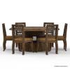 Picture of Casablanca Rustic Fretwork Round Dining Table Set For 6