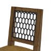 Picture of Casablanca Rustic Fretwork Round Dining Table Set For 6