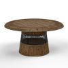 Picture of Casablanca Rustic Wood & Metal Fretwork Round Pedestal Dining Table