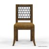 Picture of Casablanca Rustic Leather and Metal Armless Dining Chair