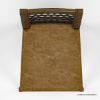 Picture of Casablanca Rustic Leather and Metal Armless Dining Chair