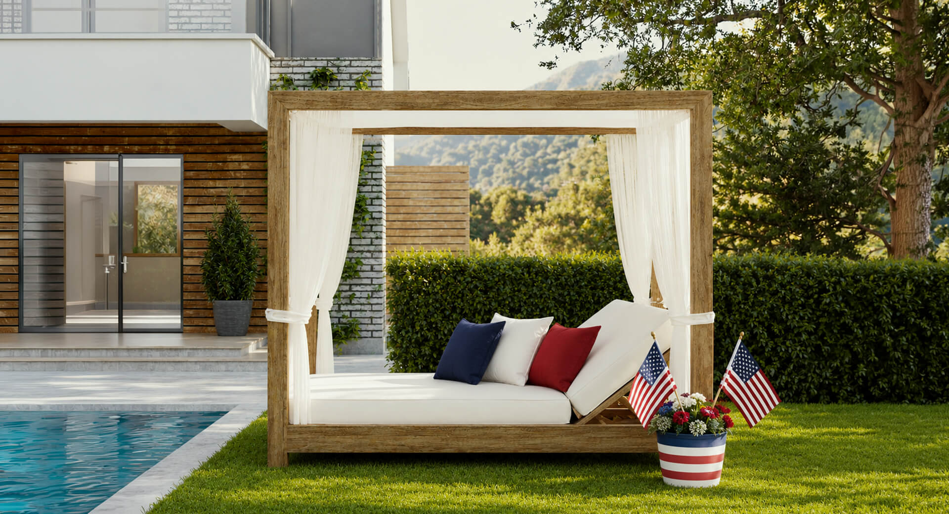 Handcrafted Outdoor Daybed
