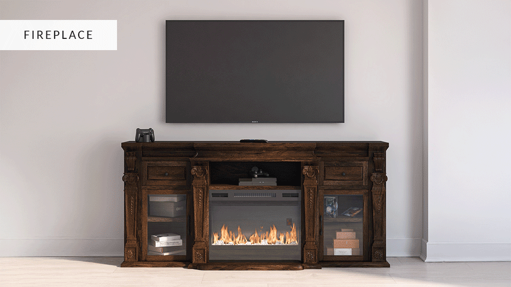 Solid Wood Media Consoles